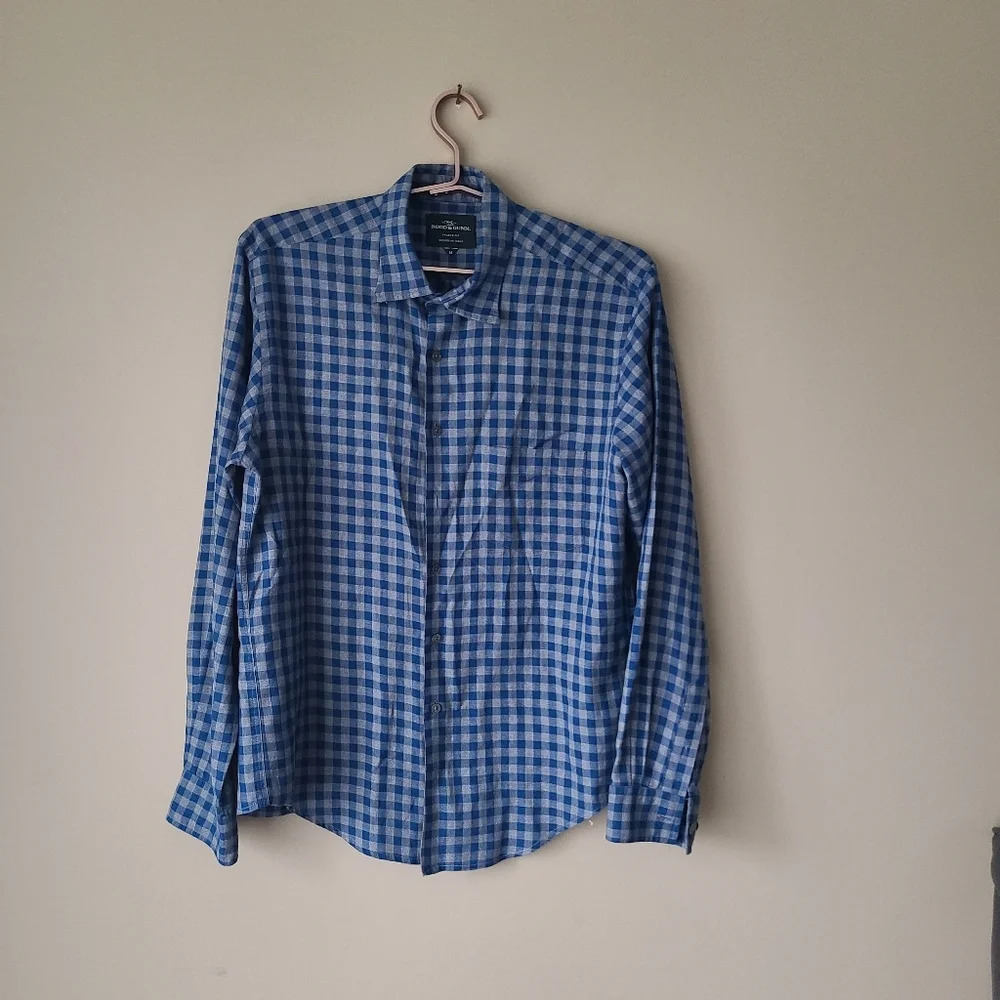 Rodd & Gunn sports fit men's checkered shirt sz.M (k3)